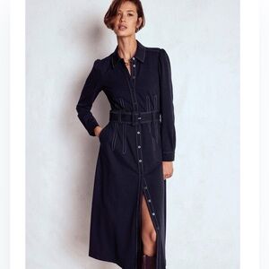 Boden NWT Anita long sleeve shirt dress